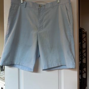 PETER MILLAR men’s blue/white stripe seersucker shorts size 38 almost brand new